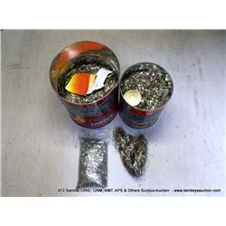 LOT: 2 COFFEE CANS 7.7 LBS +/- CU Zn Ni