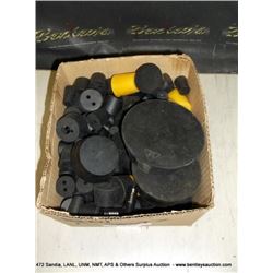 BOX: ASORTED BEAKER RUBBER STOPPERS