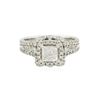 Image 1 : 14KT White Gold 1.98 ctw Diamond Ring