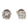 Image 3 : 14KT White Gold 1.82 ctw Diamond Solitaire Earrings