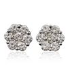 Image 3 : 14KT White Gold 1.65 ctw Diamond Earrings