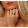 Image 1 : 14KT White Gold 2.46 ctw Tanzanite and Diamond Ring