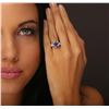 Image 4 : 18KT White Gold 3.36 ctw Tanzanite and Diamond Ring