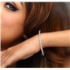Image 1 : 14KT White Gold 1.93 ctw Diamond Bangle Bracelet