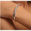 Image 7 : 14KT White Gold 1.93 ctw Diamond Bangle Bracelet