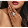 Image 5 : 14KT White Gold 0.69 ctw Diamond Ring