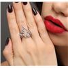 Image 2 : 18KT White Gold 1.08 ctw Diamond Ring