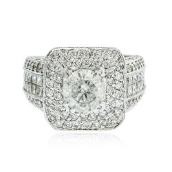 14KT White Gold 4.38 ctw Diamond Ring