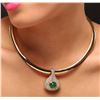 Image 1 : 18KT Yellow Gold 3.00 ctw Emerald and Diamond Enhancer