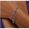 Image 5 : 14KT Two-Tone Gold 5.07 ctw Tanzanite and Diamond Bracelet