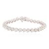 Image 3 : 14KT White Gold 11.40 ctw Diamond Tennis Bracelet