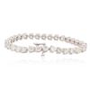 Image 4 : 14KT White Gold 11.40 ctw Diamond Tennis Bracelet