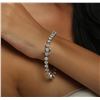 Image 5 : 14KT White Gold 11.40 ctw Diamond Tennis Bracelet