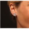 Image 5 : 14KT White Gold 2.88 ctw Diamond Earrings