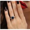Image 1 : 14KT Yellow Gold 4.06 ctw Sapphire and Diamond Ring