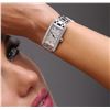 Image 1 : Ladies Cartier 18KT White Gold 2.00 ctw Diamond Tank Americaine Wristwatch