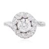 Image 3 : 18KT White Gold 1.98 ctw Diamond Ring