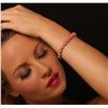 Image 2 : 14KT White Gold 16.34 ctw Pink Coral and Diamond Bracelet