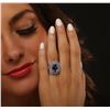 Image 3 : 14KT White Gold 4.42 ctw Tanzanite and Diamond Ring