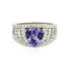 Image 1 : 14KT Two-Tone Gold 1.91 ctw Tanzanite and Diamond Ring