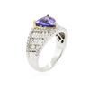Image 6 : 14KT Two-Tone Gold 1.91 ctw Tanzanite and Diamond Ring