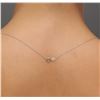Image 6 : 14KT White Gold 0.15 ctw Diamond Pendant With Chain