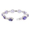 Image 7 : 14KT Two-Tone Gold 18.81 ctw Tanzanite and Diamond Bracelet