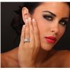Image 4 : 18KT White Gold 3.94 ctw Diamond Ring