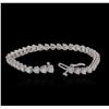 Image 7 : 14KT White Gold 8.47 ctw Diamond Tennis  Bracelet