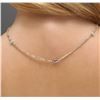 Image 6 : 14KT White Gold 21.78 ctw Rough Diamond Necklace