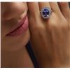 Image 5 : 14KT White Gold 3.77 ctw Tanzanite and Diamond Ring