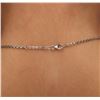 Image 6 : 14KT White Gold 0.77 ctw Diamond Cross Pendant With Chain