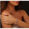 Image 1 : 18KT White Gold 8.64 ctw Ruby and Diamond Bracelet