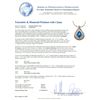 Image 8 : 14KT White Gold GIA Certified 16.56 ctw Tanzanite and Diamond Pendant With Chain