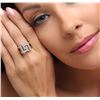 Image 2 : 14KT Two-Tone Gold 0.90 ctw Diamond Ring