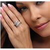 Image 1 : 18KT White Gold 2.18 ctw Diamond Ring