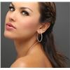 Image 7 : 14KT White Gold 1.33 ctw Diamond Earrings