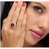 Image 5 : 14KT Yellow Gold 8.16 ctw Ruby and Diamond Ring