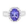 Image 3 : 14KT Two-Tone Gold 3.04 ctw Tanzanite and Diamond Ring