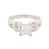 Image 1 : 14KT White Gold 1.87 ctw Diamond Ring