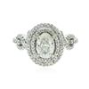 Image 1 : 18KT White Gold EGL Certified 1.55 ctw Diamond Ring