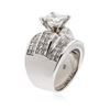 Image 6 : 18KT White Gold 6.19 ctw Diamond Ring