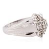 Image 4 : 10KT White Gold 0.25 ctw Diamond Ring