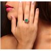 Image 5 : 14KT Yellow Gold 1.84 ctw Emerald and Diamond Ring
