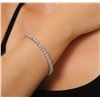 Image 1 : 14KT White Gold 9.25 ctw Diamond Tennis Bracelet