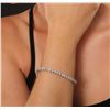 Image 2 : 14KT White Gold 9.25 ctw Diamond Tennis Bracelet