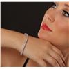 Image 5 : 14KT White Gold 9.25 ctw Diamond Tennis Bracelet