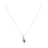 Image 3 : 14KT Rose Gold 1.05 ctw Tanzanite and Diamond Pendant With Chain