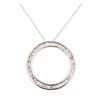Image 4 : 10KT White Gold 0.35 ctw Diamond Pendant With Chain
