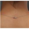 Image 6 : 10KT White Gold 0.35 ctw Diamond Pendant With Chain